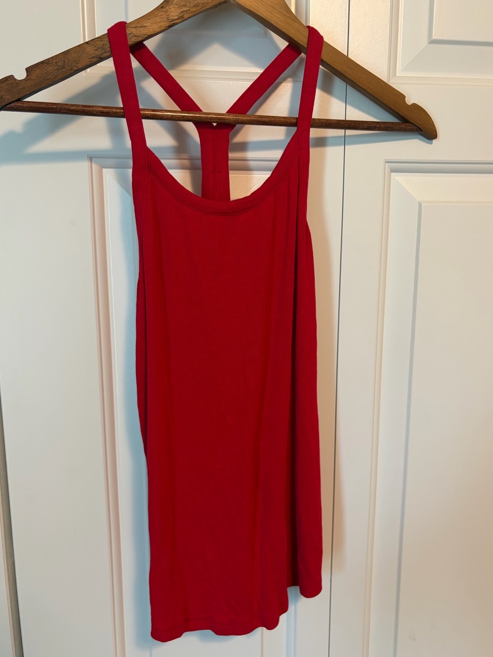 Zyia Active Women’s Red Racerback Tank Top - Classic Scoop Neck XS